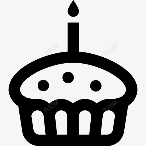 纸杯蛋糕生日90提纲图标svg_新图网 https://ixintu.com 提纲 生日90 纸杯蛋糕