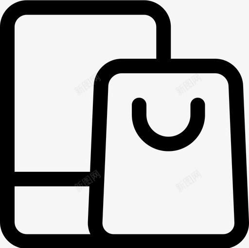 网上购物网络星期一19线性图标svg_新图网 https://ixintu.com 线性 网上购物 网络星期一19