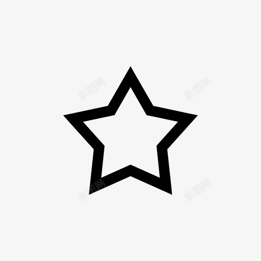 星型书签收藏夹图标svg_新图网 https://ixintu.com 书签 收藏夹 星型 用户界面