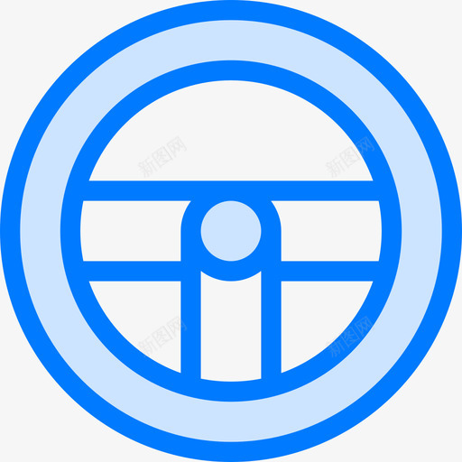 轮子游戏27蓝色图标svg_新图网 https://ixintu.com 游戏 蓝色 轮子
