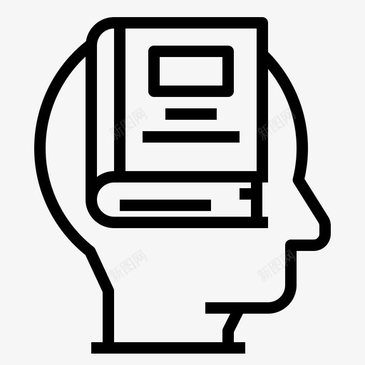 读书教育知识图标svg_新图网 https://ixintu.com 书本教育 学习 教育 知识 读书