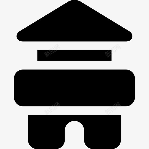 积木儿童玩具5填充图标svg_新图网 https://ixintu.com 儿童玩具 填充 积木