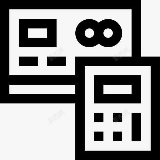 信用卡信用卡4直系图标svg_新图网 https://ixintu.com 信用卡 直系