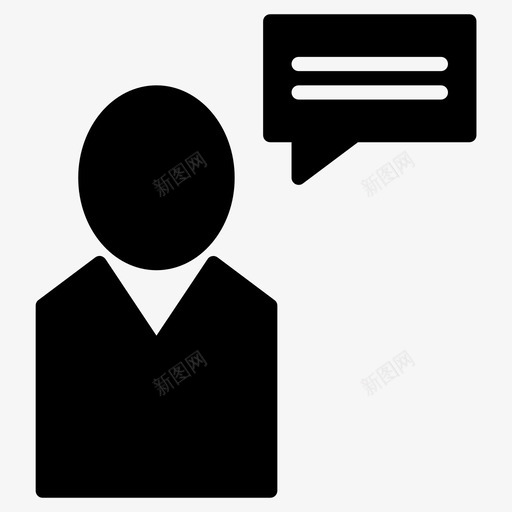 聊天者管理员操作员图标svg_新图网 https://ixintu.com 个人 假日 操作员 管理员 组织者 聊天 购物