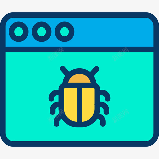 Bug网络安全11线性颜色图标svg_新图网 https://ixintu.com Bug 线性 网络安全 颜色