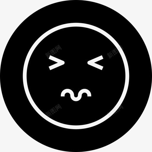 生病困惑表情符号图标svg_新图网 https://ixintu.com 困惑 生病 表情徽章 表情符号