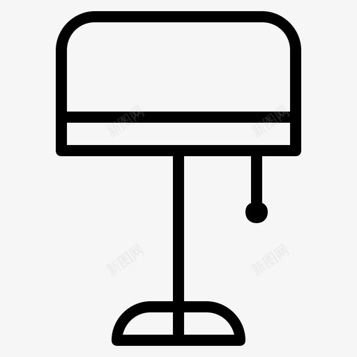 灯桌子家具图标svg_新图网 https://ixintu.com 室内 室内和家具 家具 桌子 灯