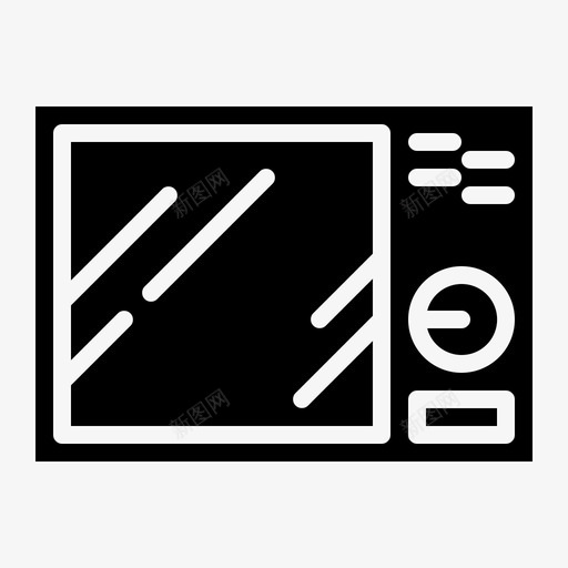 微波炉炉灶厨房固体图标svg_新图网 https://ixintu.com 厨房固体 微波炉 炉灶