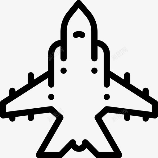 喷气式航空25直线式图标svg_新图网 https://ixintu.com 喷气式 直线式 航空25