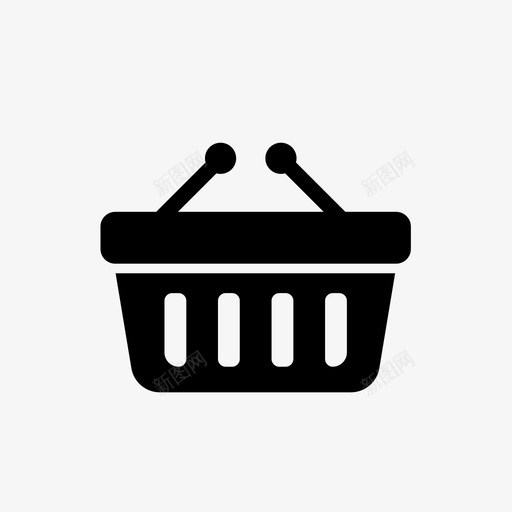 购物篮购物袋购物车图标svg_新图网 https://ixintu.com 电子商务 结账 购物 购物篮 购物袋 购物车
