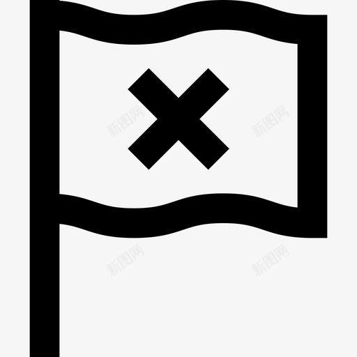 旗子海盗8直系图标svg_新图网 https://ixintu.com 旗子 海盗 直系