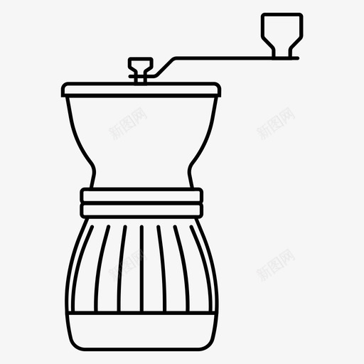 手工研磨机咖啡师酿造图标svg_新图网 https://ixintu.com hario 咖啡工具 咖啡师 咖啡店 手工研磨机 酿造