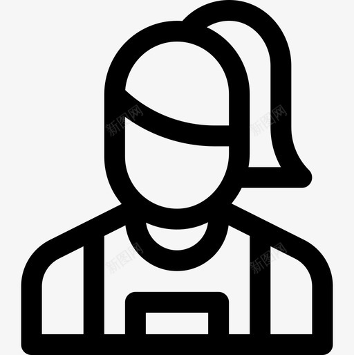 跑步者体育头像9直线型图标svg_新图网 https://ixintu.com 体育 头像 直线 线型 跑步者
