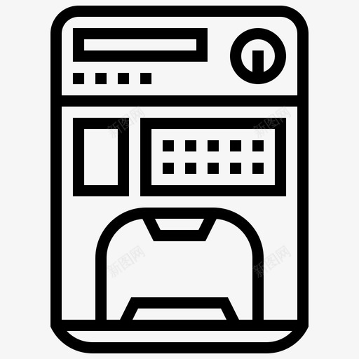 自动售货机自动售货机8直线式图标svg_新图网 https://ixintu.com 直线式 自动售货机