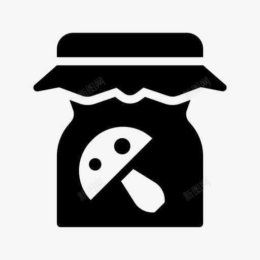 罐子甜点收获图标svg_新图网 https://ixintu.com 收获 甜点 秋天的天气 管子 罐子