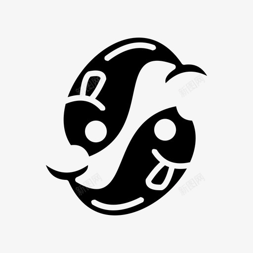 鱼中国节日图标svg_新图网 https://ixintu.com 中国 恭喜发席 新年 节日 鱼