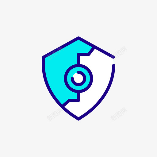 安全性区块链24线性颜色图标svg_新图网 https://ixintu.com 区块链24 安全性 线性颜色