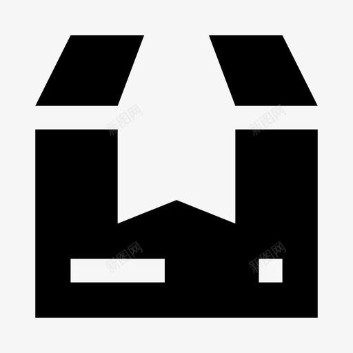 箱子送货包裹图标svg_新图网 https://ixintu.com 包裹 商务3 实心 箱子 送货