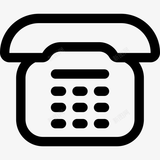 线状通讯图标svg_新图网 https://ixintu.com 线状 通讯