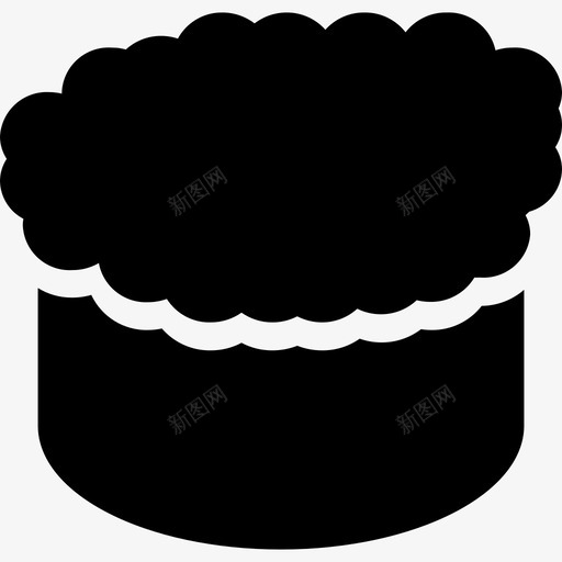 三文鱼鱼子食品日本图标svg_新图网 https://ixintu.com 三文鱼 固体 图标 寿司 日本 食品 鱼子