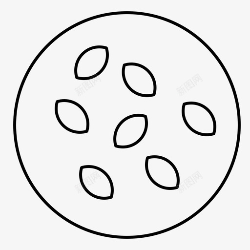 种子芝麻美容瘦身图标svg_新图网 https://ixintu.com 种子 美容瘦身 芝麻