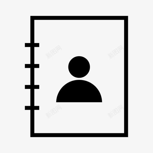 联系人电话电话簿图标svg_新图网 https://ixintu.com 电话 电话簿 联系人