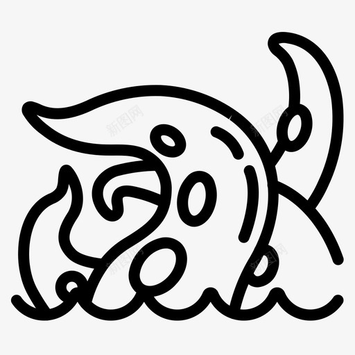 海怪海盗生活直系图标svg_新图网 https://ixintu.com 海怪 海盗 生活 直系