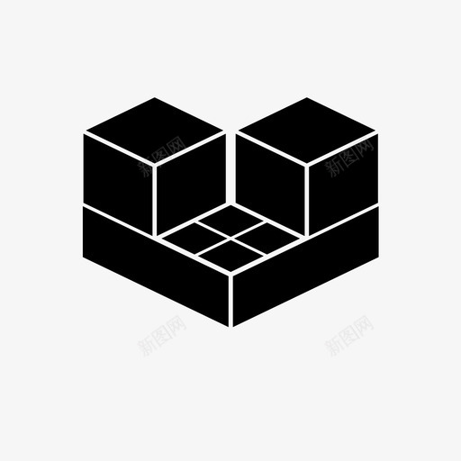 区域立方体3d领域图标svg_新图网 https://ixintu.com 3d 区域 技术 立方体 领域