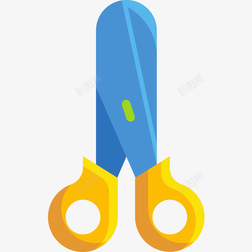 剪刀文具和办公室9扁平图标svg_新图网 https://ixintu.com 剪刀 办公室 扁平 文具