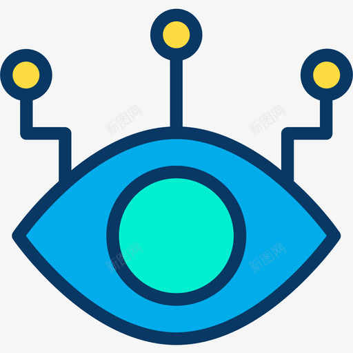 线性眼创意图标svg_新图网 https://ixintu.com 创意 线性