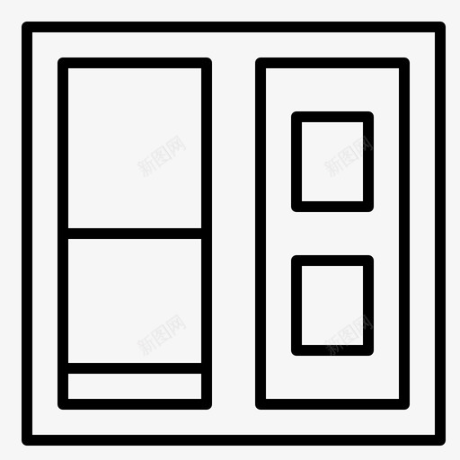 建筑门房子图标svg_新图网 https://ixintu.com 工程常规轮廓 建筑 房子 门