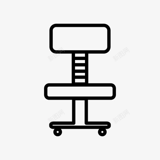 椅子办公椅家具和家居用品图标svg_新图网 https://ixintu.com 办公椅 坐椅 客厅 家具和家居用品 座位 椅子