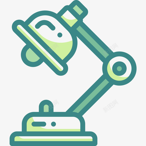 台灯文具和办公室10双色调图标svg_新图网 https://ixintu.com 办公室 双色 台灯 文具 色调