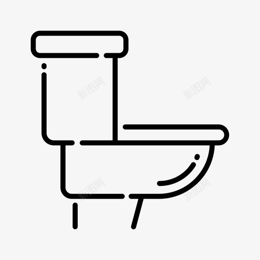 卫生间室内19线性图标svg_新图网 https://ixintu.com 卫生间 室内设计 线性