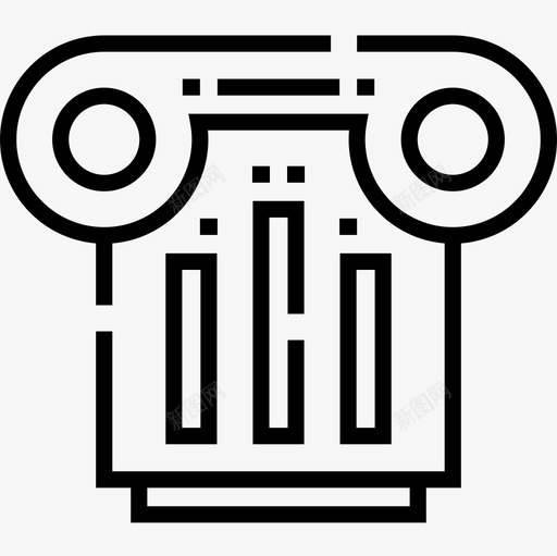 立柱室内15直线图标svg_新图网 https://ixintu.com 室内设计 直线 立柱