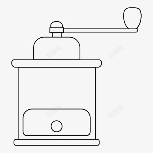 手工研磨机咖啡师酿造图标svg_新图网 https://ixintu.com 咖啡 咖啡店 手工 研磨机 酿造