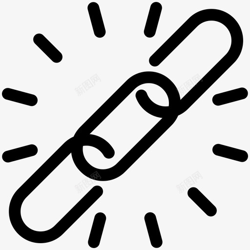 取消链接附件连接图标svg_新图网 https://ixintu.com 优化 取消 搜索引擎 界面 网络 连接 链接 附件