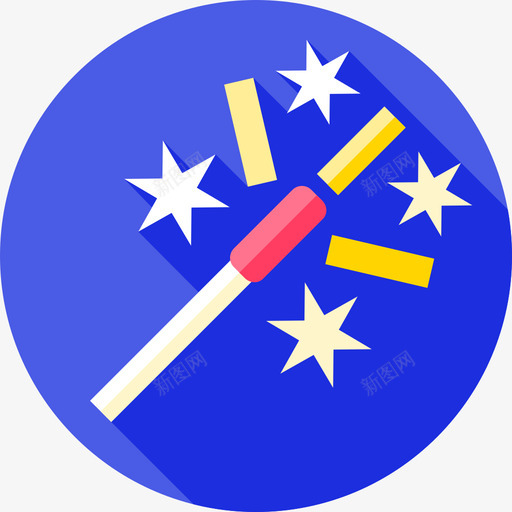 Sparkler新年22扁平图标svg_新图网 https://ixintu.com Sparkler 扁平 新年