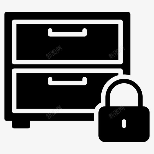 安全抽屉内部锁图标svg_新图网 https://ixintu.com 内部 图标 安全 抽屉 方向 私人 线图