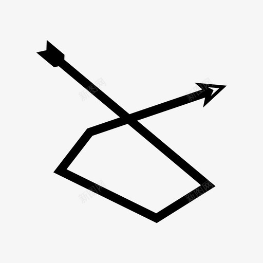 箭弓扭图标svg_新图网 https://ixintu.com 弓 扭 箭 箭弓1 路