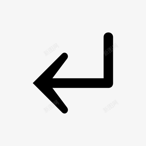 箭头左箭头向左箭头图标svg_新图网 https://ixintu.com 向左箭头 左箭头 箭头