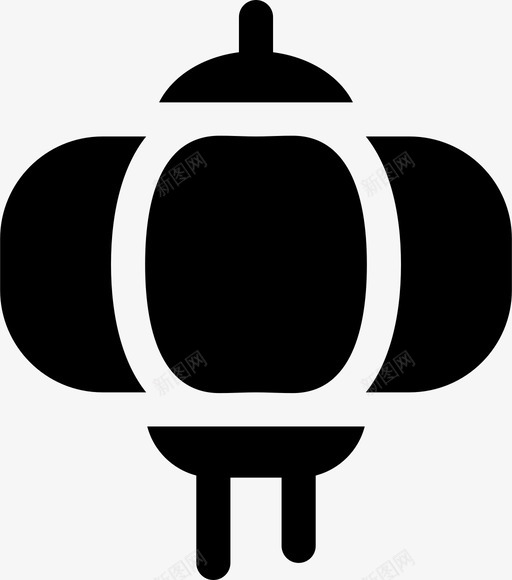 灯亚洲中国图标svg_新图网 https://ixintu.com 中国 亚洲 传统 历史 填充 灯笼
