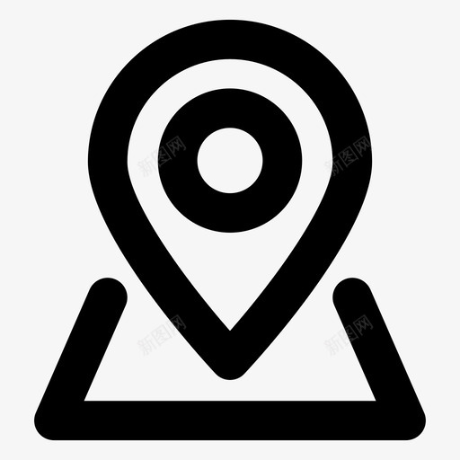 位置地图引脚图标svg_新图网 https://ixintu.com 位置 地图 引脚 指针 用户界面