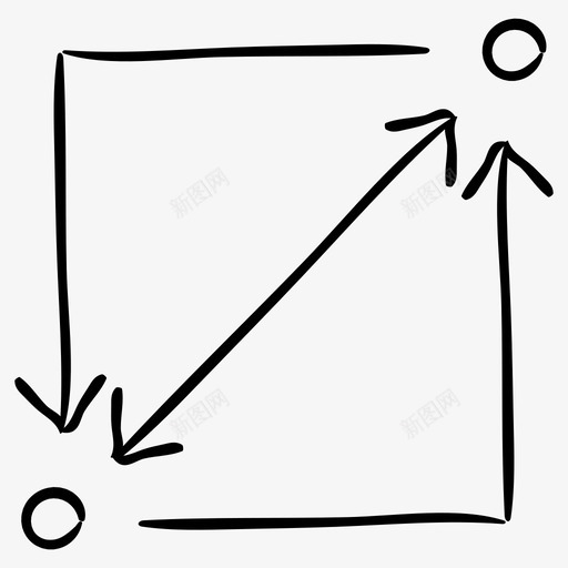 方向箭头方向手绘图标svg_新图网 https://ixintu.com 图标 手绘 方向 箭头