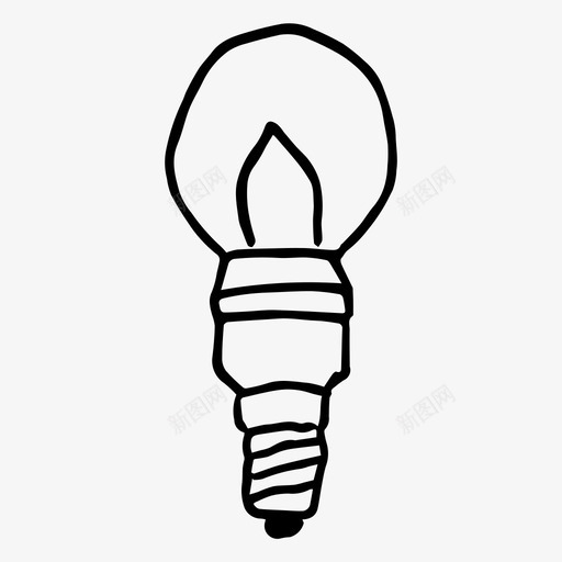灯素描手电筒图标svg_新图网 https://ixintu.com 手电筒 素描