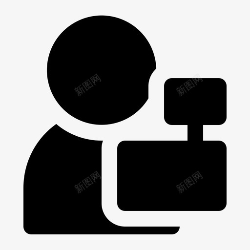 出纳化身男人图标svg_新图网 https://ixintu.com 出纳 化身 商店 男人 职业