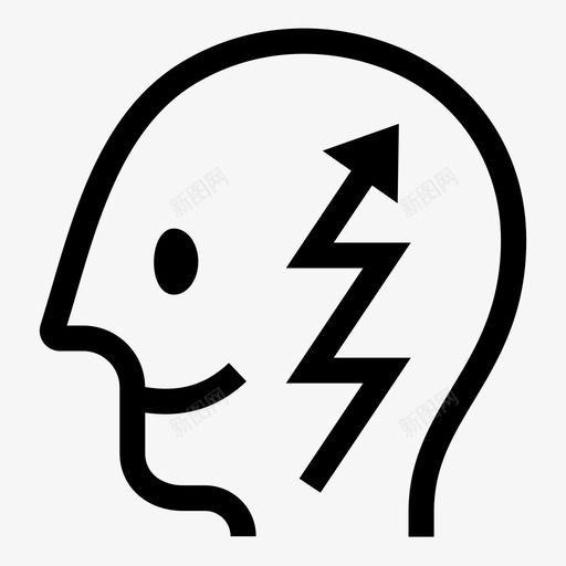 头脑风暴能量心智力量图标svg_新图网 https://ixintu.com 力量 头脑 心智 思维 性格 能量 风暴