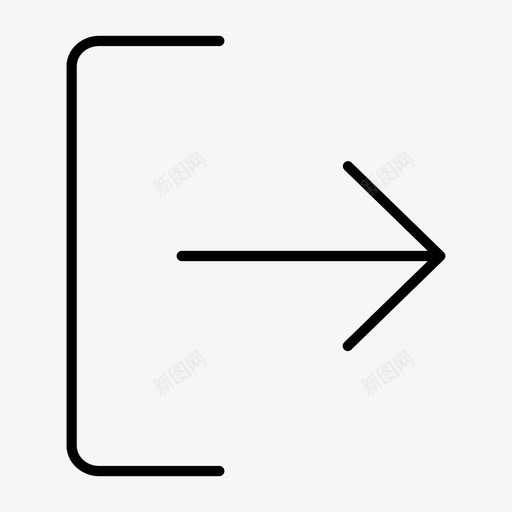 注销进入退出图标svg_新图网 https://ixintu.com 业务 注销 离开 进入 退出