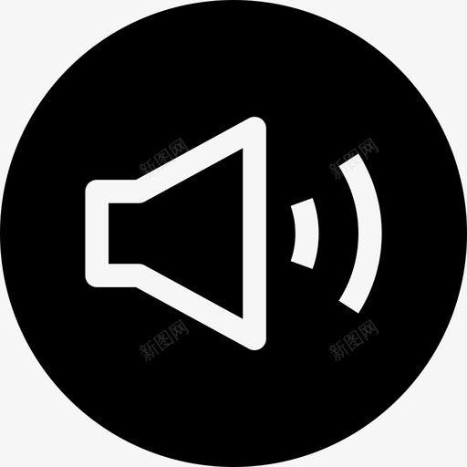 音量静音声音图标svg_新图网 https://ixintu.com 声音 扬声器 接口标牌 静音 音量