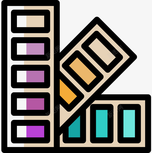 潘通创意工具22色彩省略图标svg_新图网 https://ixintu.com 创意 工具 潘通 省略 色彩